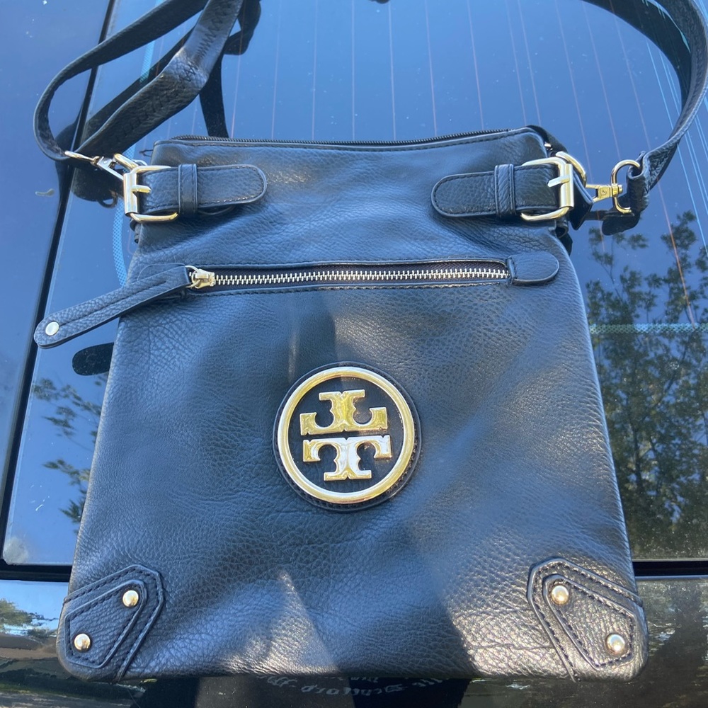 Vintage Tory Burch Crossbody black leather